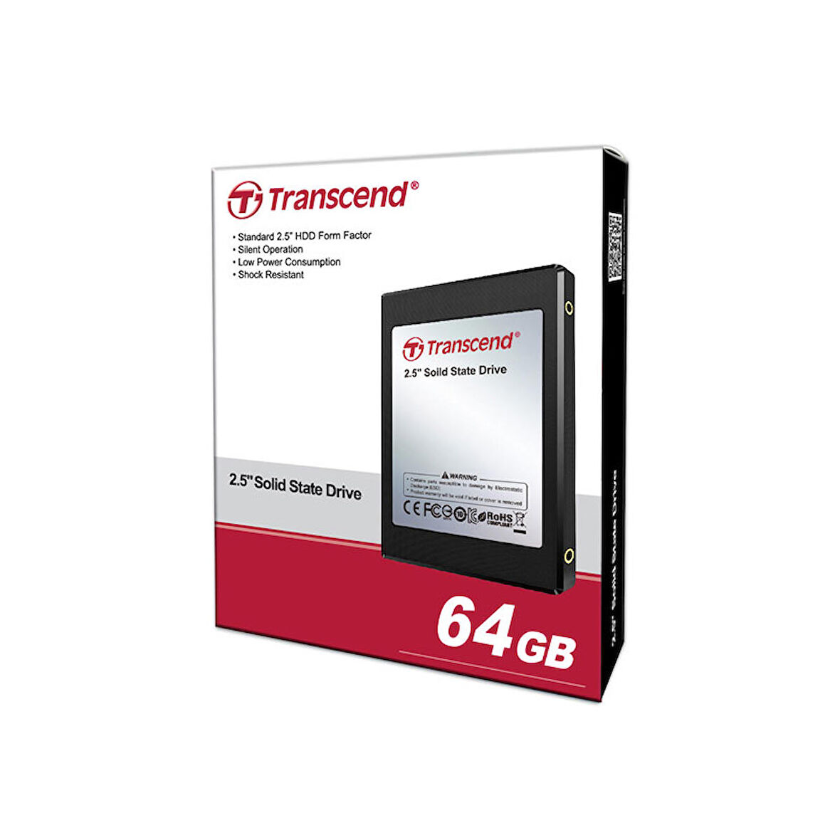 Transcend TS64GPSD330 64 GB PSD330 120/65Mb/s 2.5 inch Ide SSD Harddisk