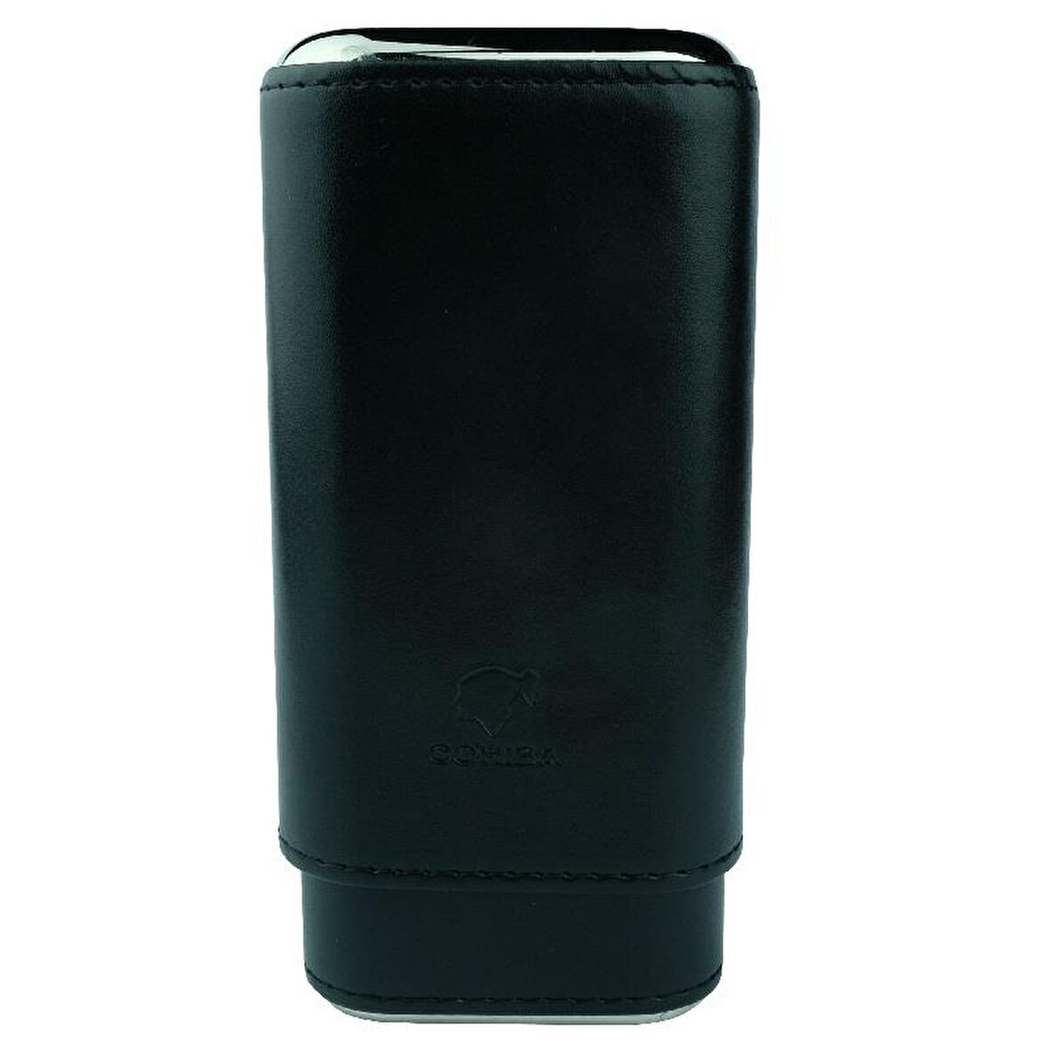 Cohiba 2'li Siyah Deri Puro Kılıfı