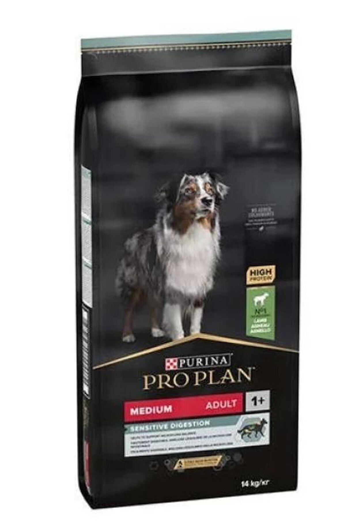 Pro Plan Sensitive Digestion Kuzulu ve Pirinçli Orta Irk Yetişkin Köpek Maması 14kg + 2,5kg