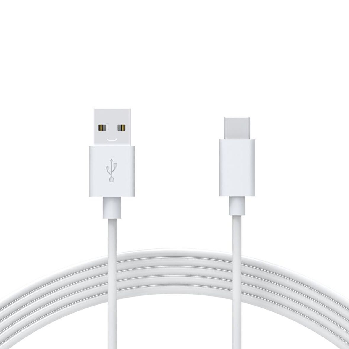 Omars USB Type-C 3A Hızlı Şarj ve Data Kablosu Beyaz 1 Metre
