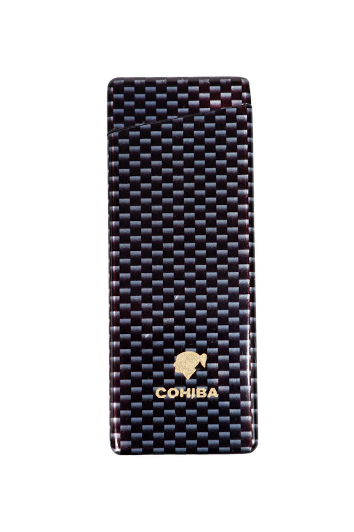 Cohiba Tek Torch Pürmüz Siyah Karbon Desenli Puro Çakmağı