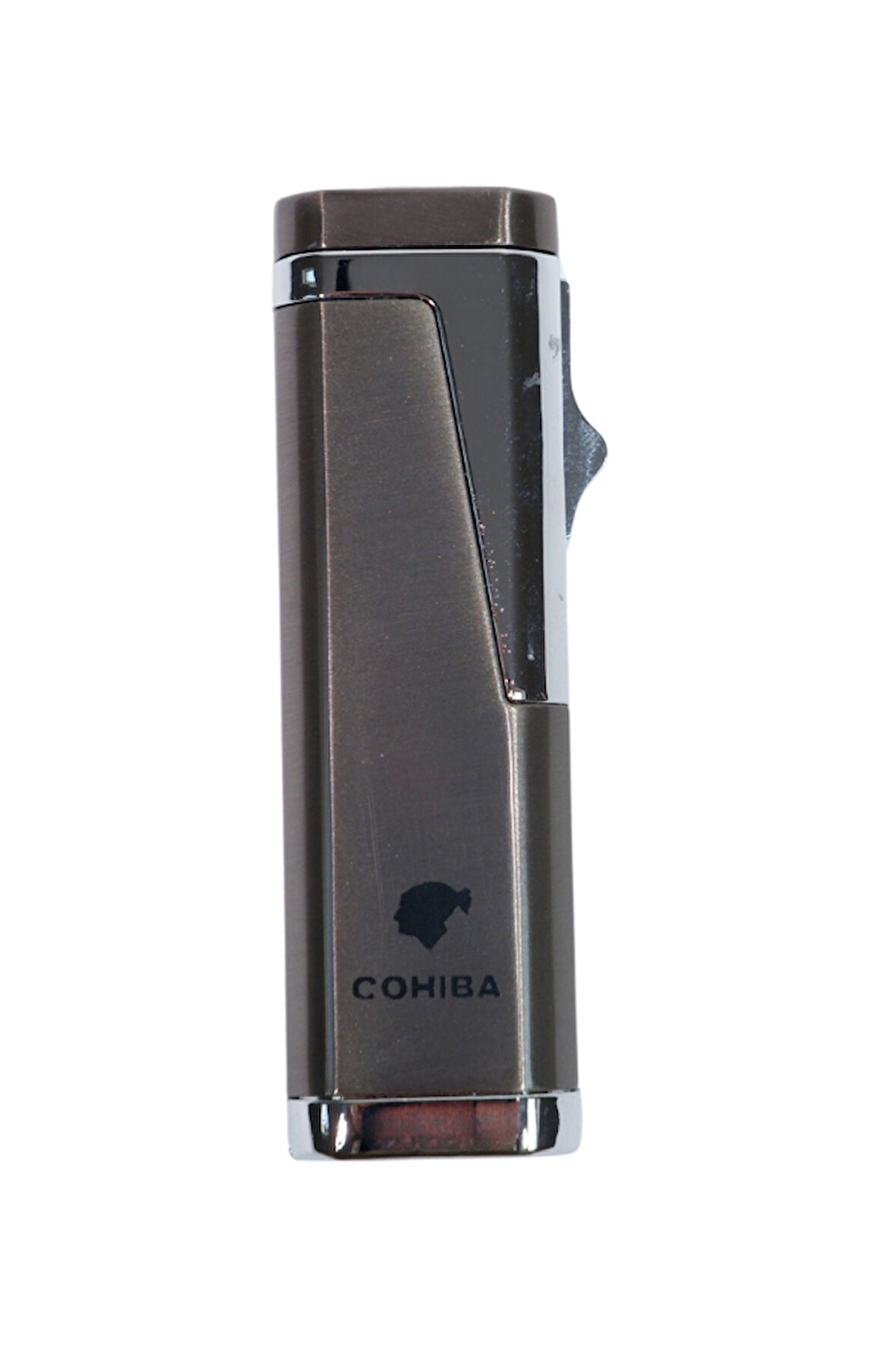 Cohiba 3 Torch Pürmüz Gunmetal Karbon Desenli Puro Çakmağı