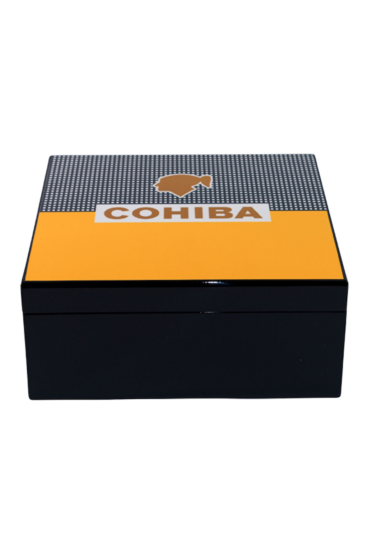 Cohiba Sarı-Siyah Nokta Desenli Sedir Humidor Puro Kutusu