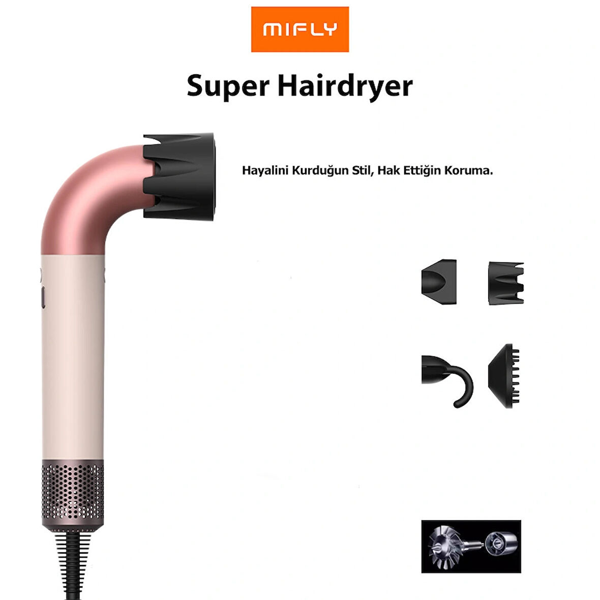 MIFLY Super Hairdryer Saç Kurutma Makinesi