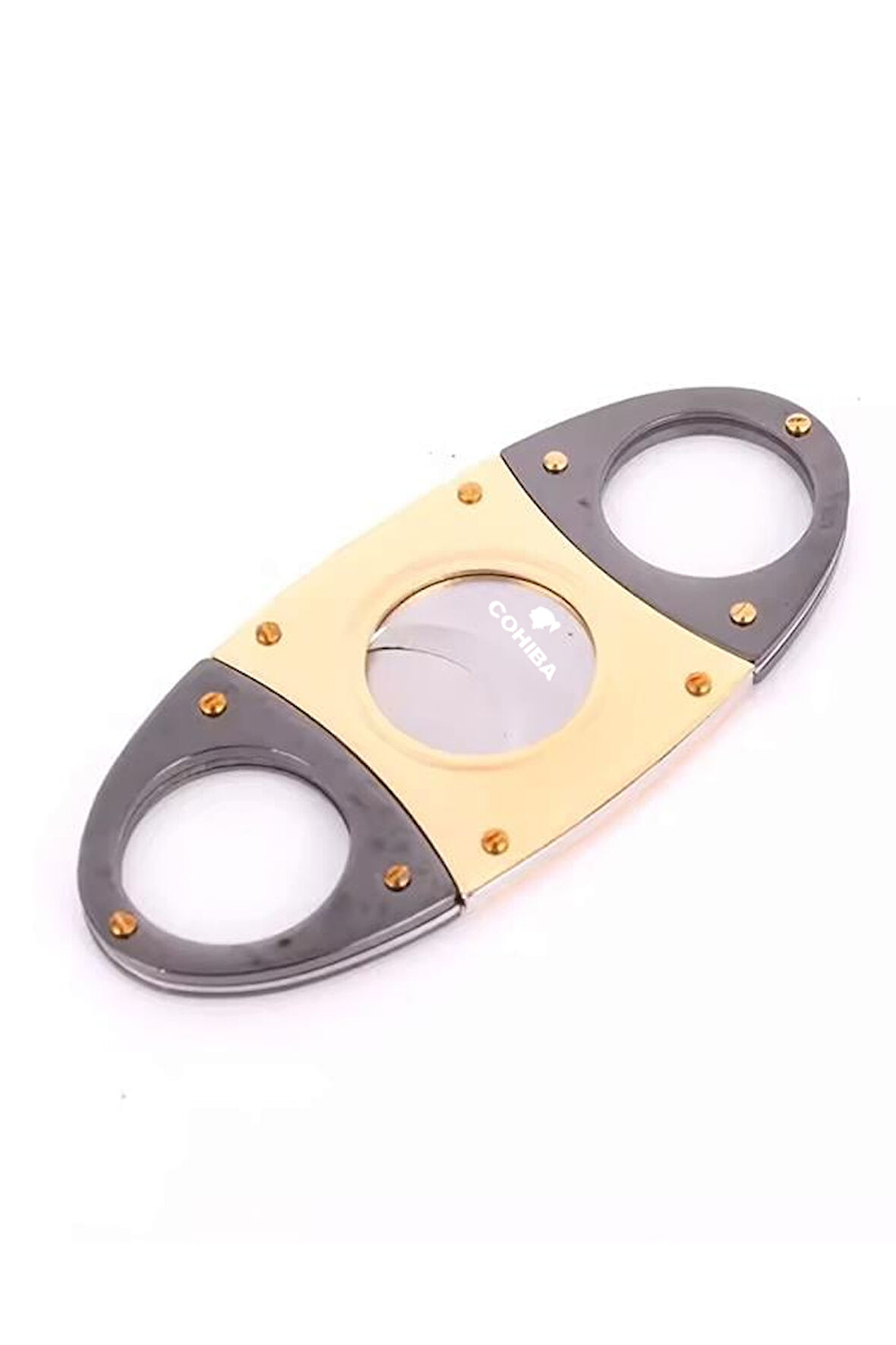 Cohiba Gümüş-Gold Metal Puro Makası Kesici