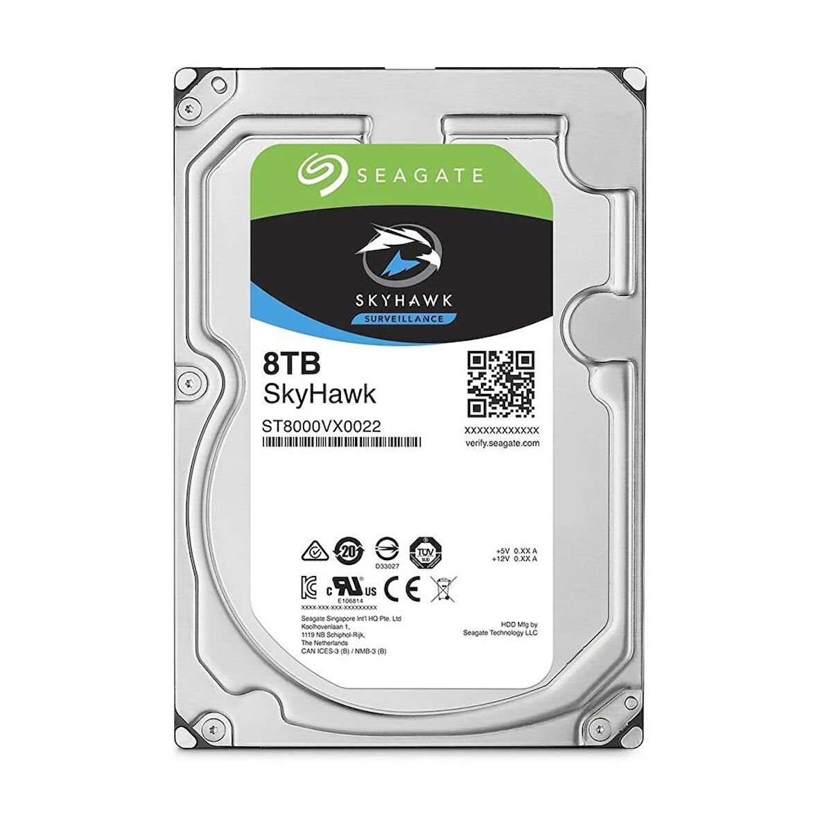 Seagate Skyhawk ST8000VX0022 Sata 3.0 3.5 inç 8 TB Harddisk