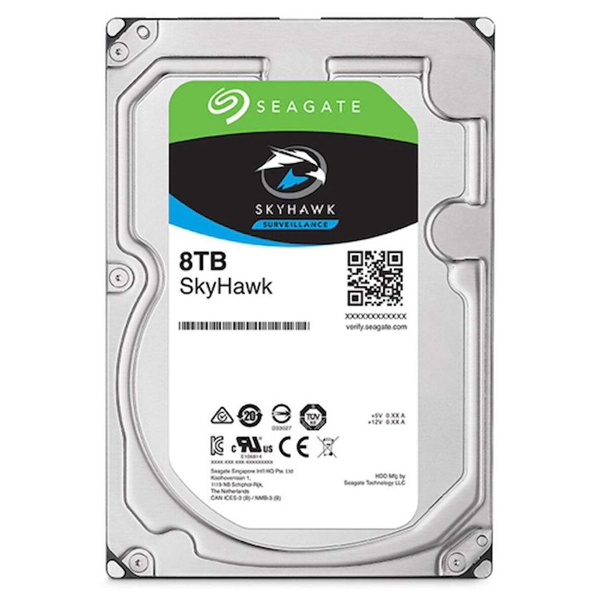 Seagate Skyhawk ST8000VX004 Sata 3.0 7200 RPM 3.5 inç 8 TB Harddisk