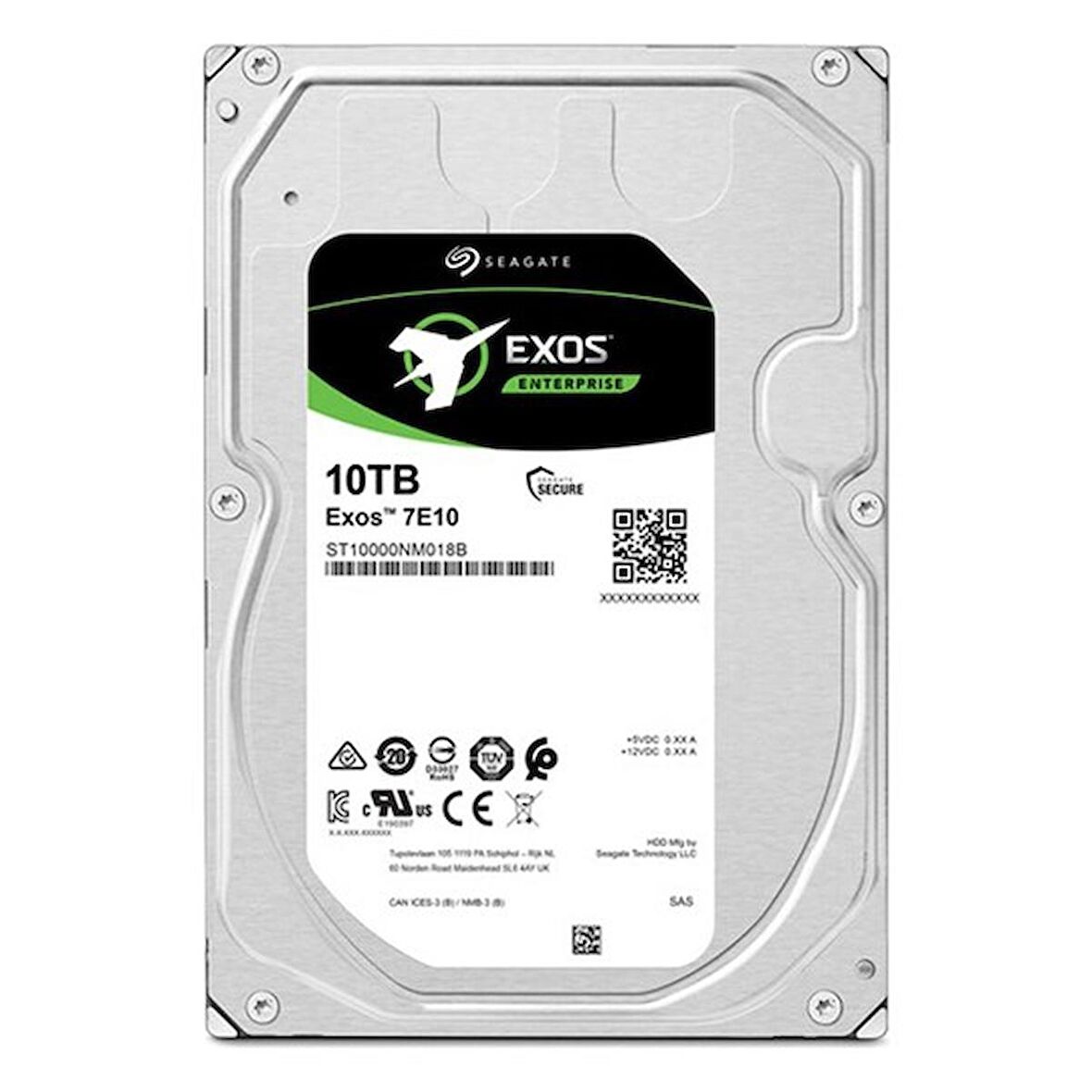 SEAGATE 10TB EXOS X18 ST10000NM017B 256MB 7200RPM SATA-3 NAS VE GÜVENLİK DİSKİ