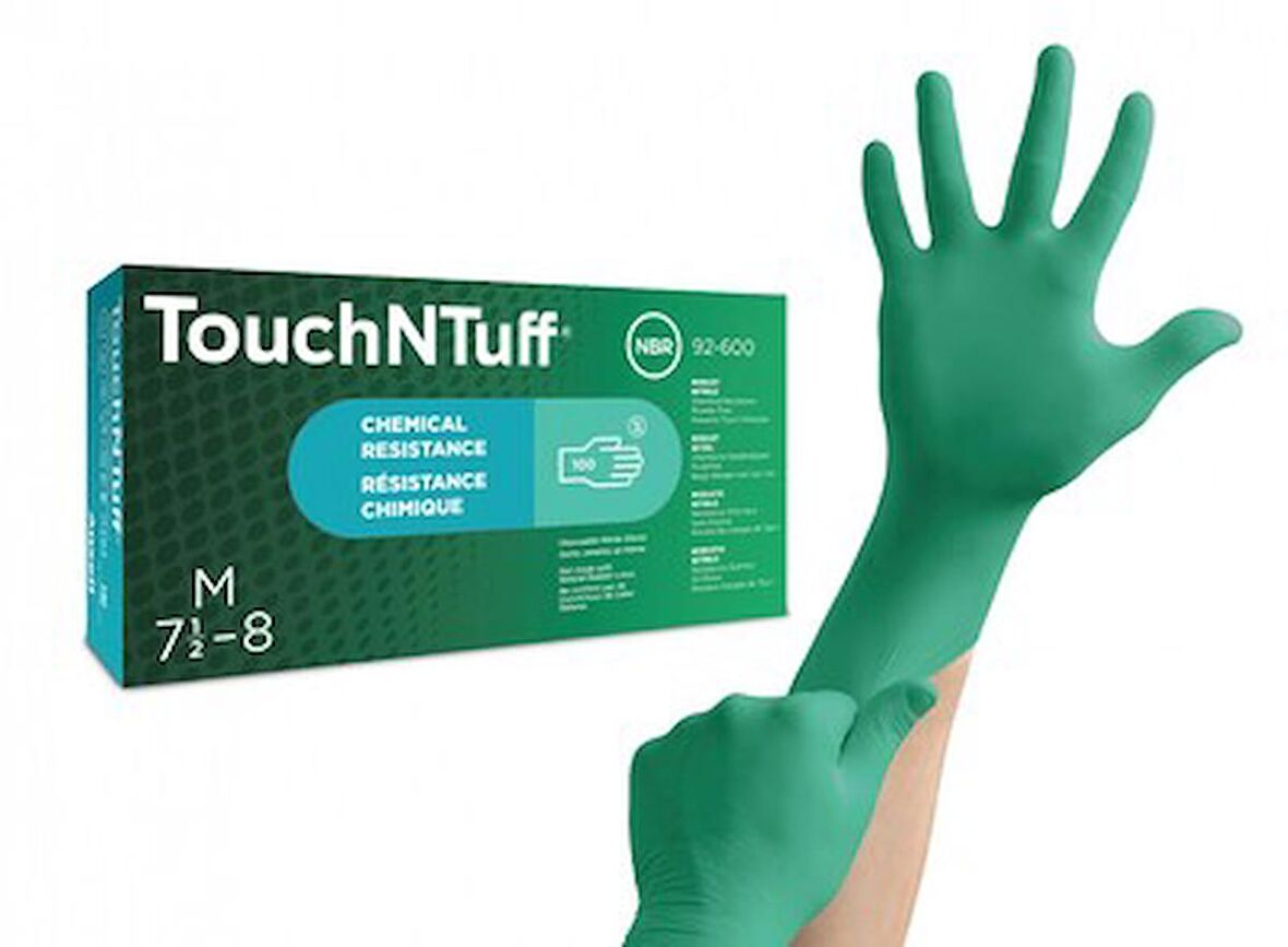 Ansell TouchNTuff 92-600 Kimyasal Korumalı Nitril Eldiven (100 Adet/Kutu)