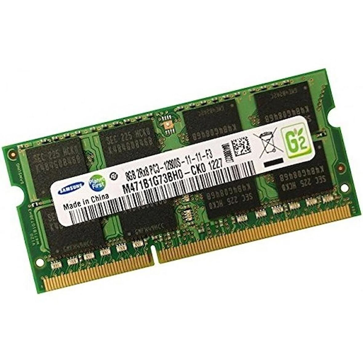 Samsung M471B1G73BH0CK0 8GB DDR3 1600 Mhz PC3 12800 1.5V 16 Çip Notebook Ram