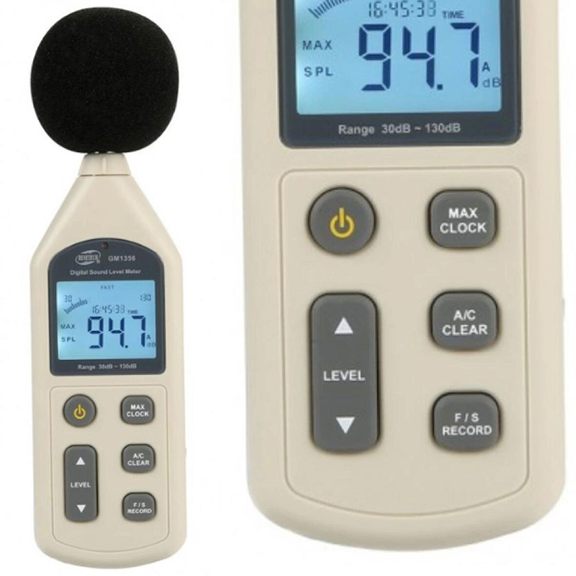 Benetech GM1356 Desibel Ölçüm Cihazı Datalogger Özellikli