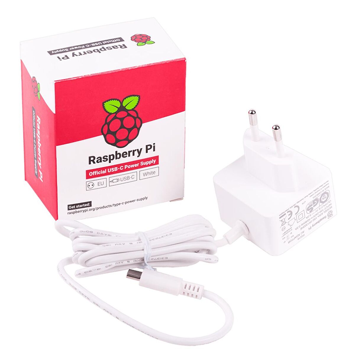 Raspberry Pi 4 Lisanslı Güç Adaptörü 5V 3A USB-C