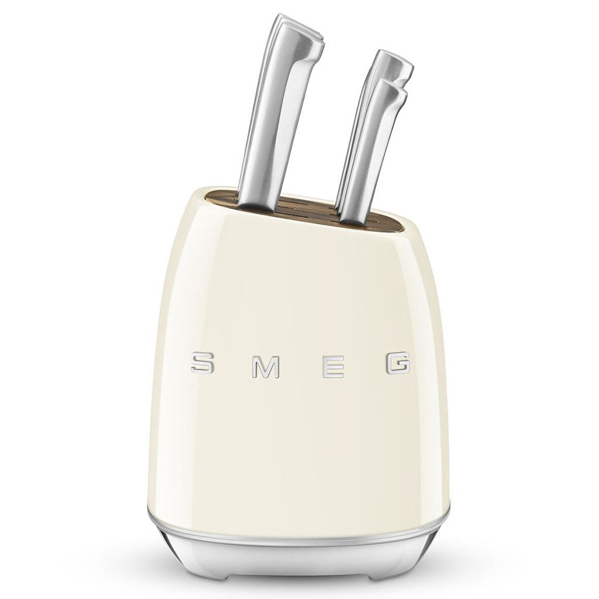 SMEG 50's Style Retro Krem Standlı Bıçak Seti KBSF02CR