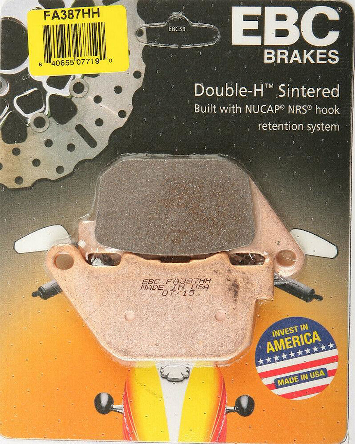 Ebc Fa387Hh 2010-2013 Harley-Davidson Sportster Forty-Eight Arka Fren Balatası