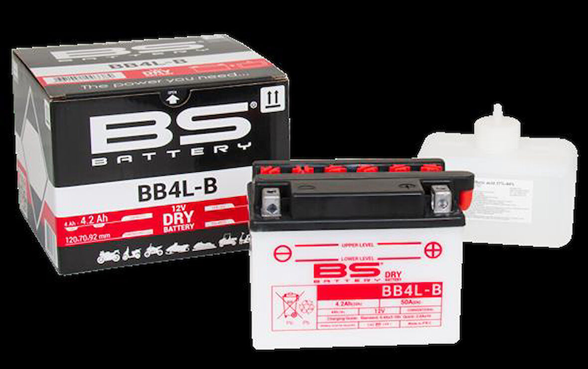 Bs Bb4l-B (Dry) 1993-2003 Aprilia SR 50 Uyumlu Akü