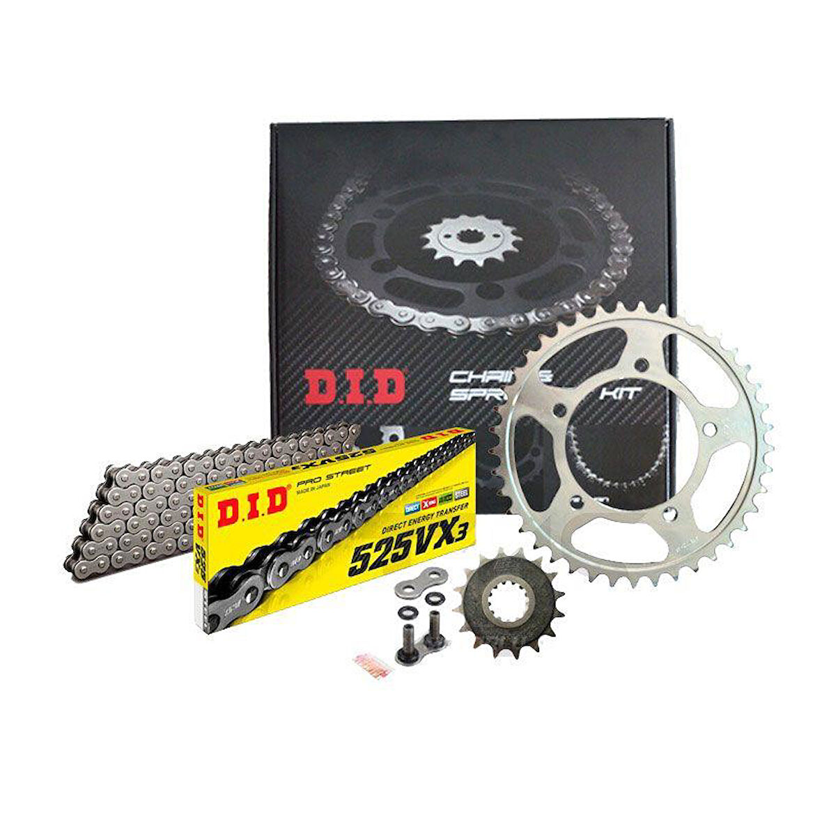 Did-Jt 2014-2019 BMW S 1000 XR Uyumlu Zincir Dişli Set Çelik Renk