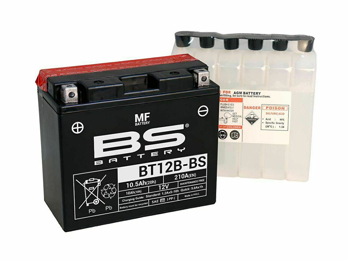 Bs Bt12b-Bs 2010-2014 Ducati Monster 796 Uyumlu Akü Sulu Akü