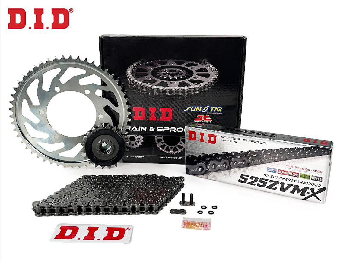 Did Zvm-x-Sunstar 2007-2013 Honda CB 600 F Hornet Uyumlu Zincir Dişli Set Çelik Renk