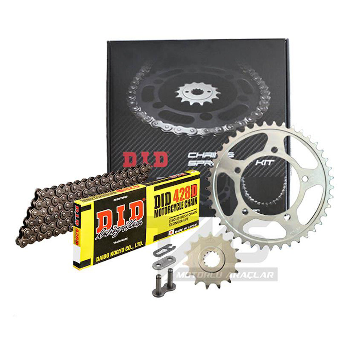 Did 428D-Jt 2004-2010 Honda CBR 125 R Uyumlu Zincir Dişli Set Çelik Renk