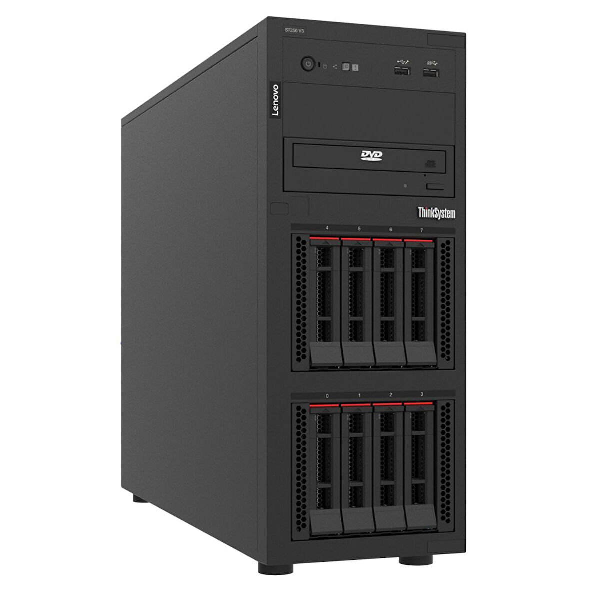 Lenovo ThinkSystem ST250 V3 7DCEA02WEA010 E-2436 128GB 4x960SSD 4U Tower Sunucu