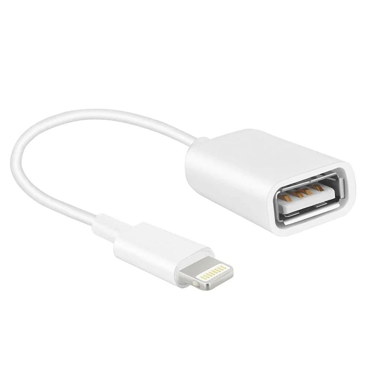 IPAD IPHONE LIGHTNING OTG ADAPTÖR (FLASH BELLEK FARE KLAVYE BAĞLAMAK İÇİN)