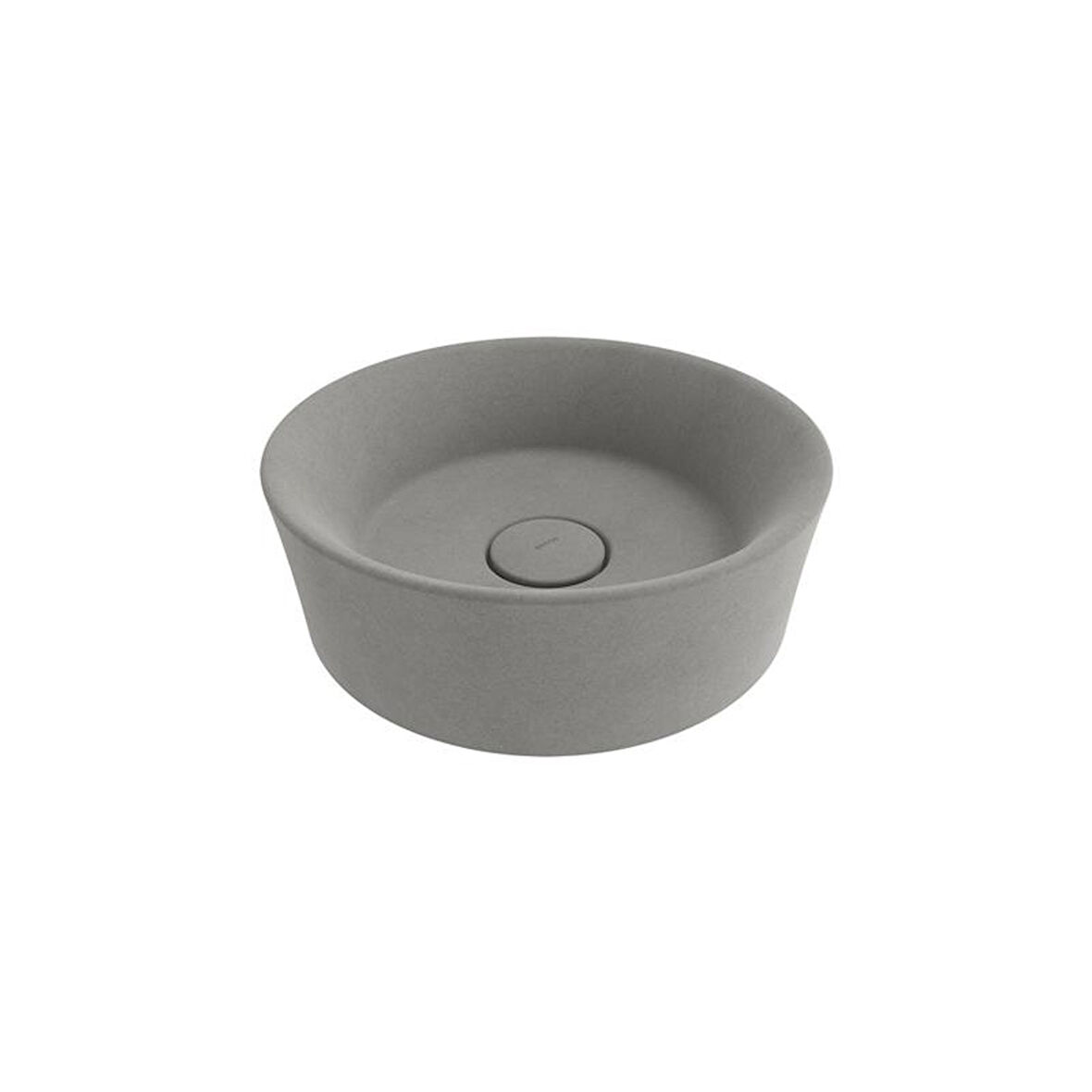 Bocchi Vessel Yuvarlak Çanak Lavabo 38 cm Mat Beton