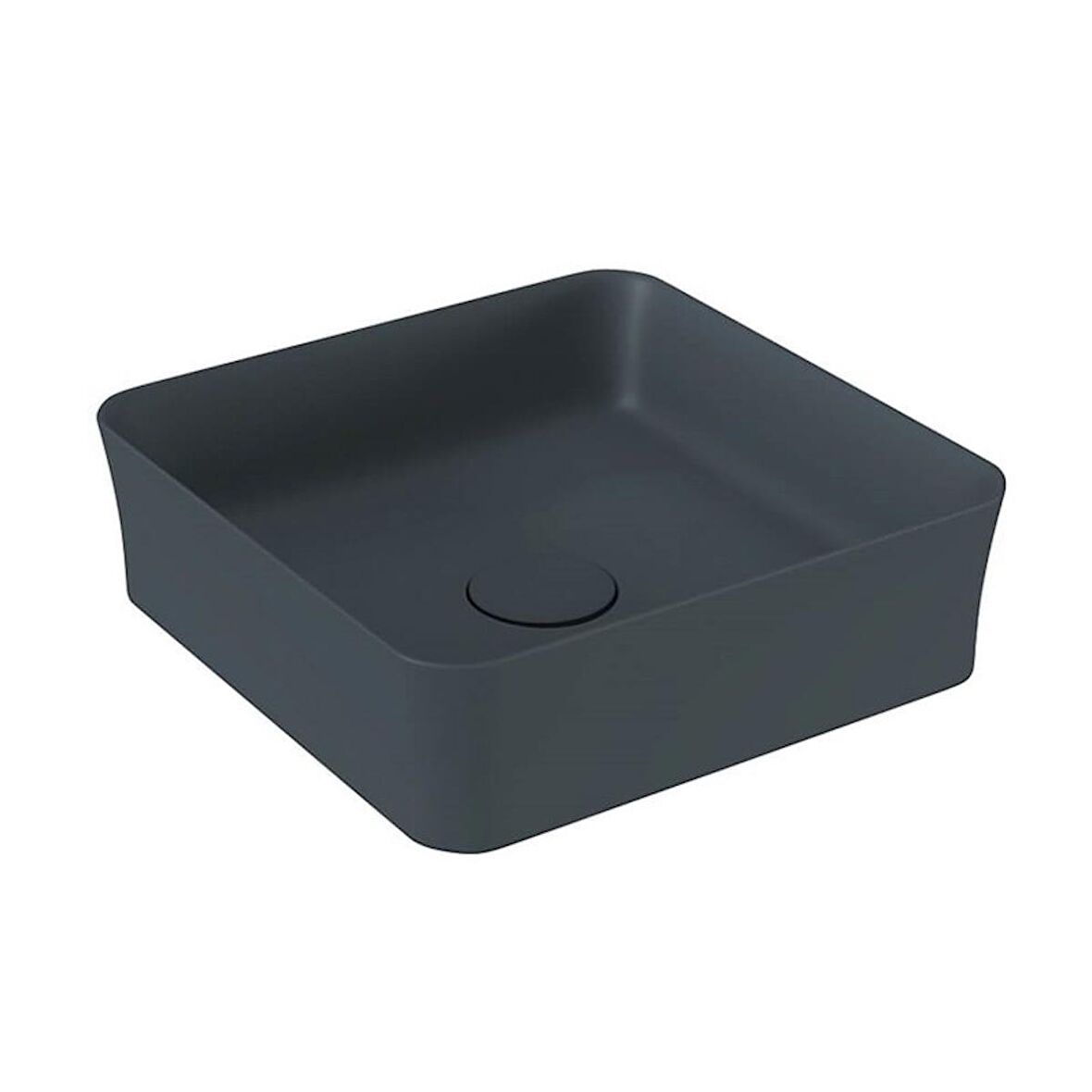 Bocchi Slim Line Kare Lavabo 38x38 cm Mat Antrasit