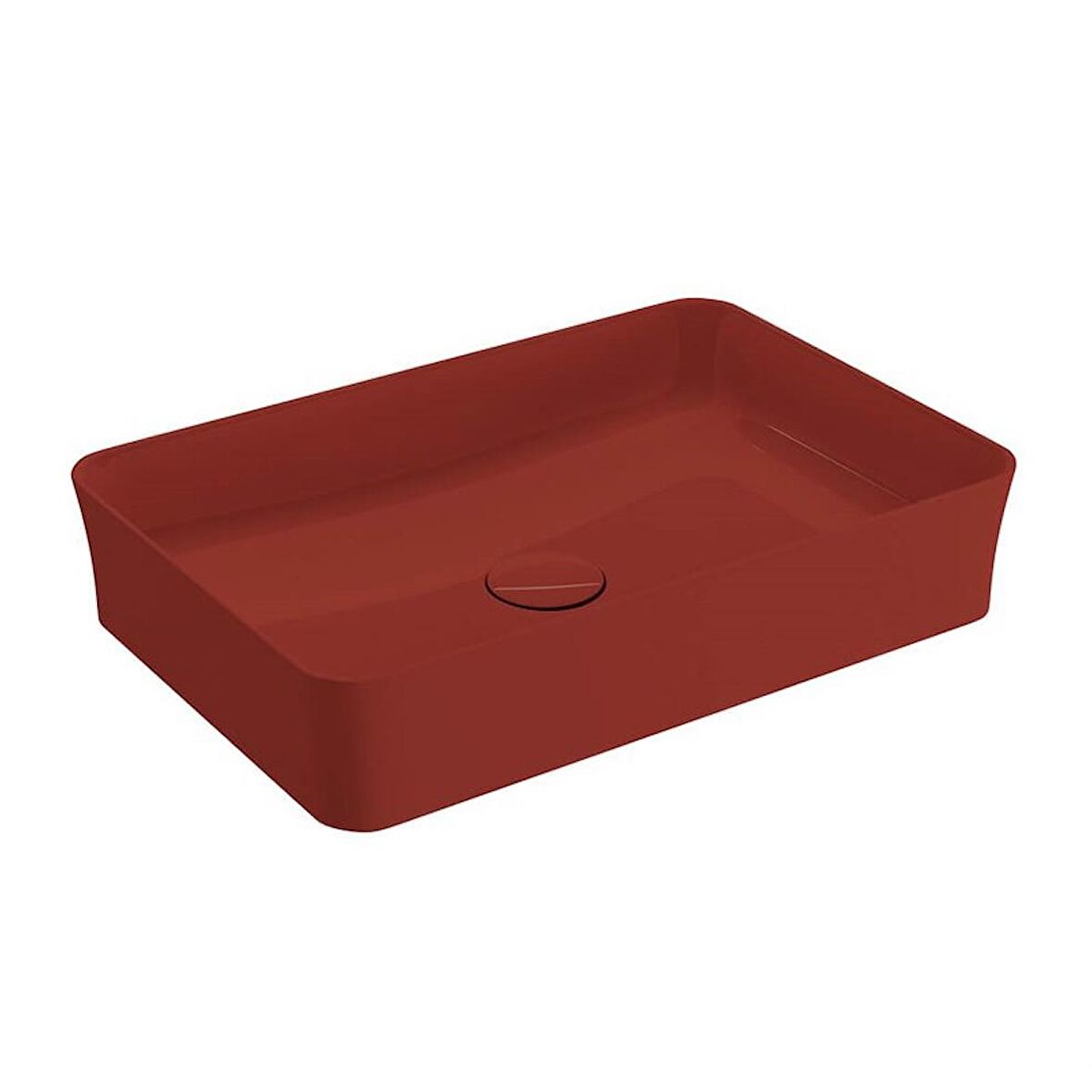 Bocchi Slim Line Dikdörtgen Lavabo 55x38 cm Parlak Kırmızı