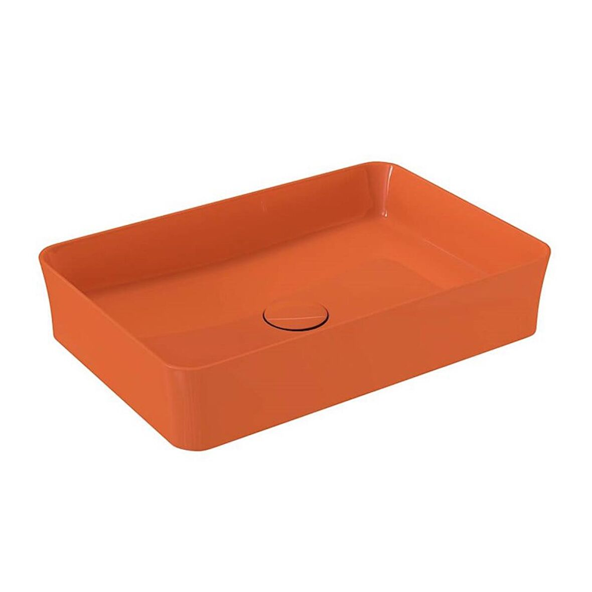 Bocchi Slim Line Dikdörtgen Lavabo 55x38 cm Parlak Turuncu