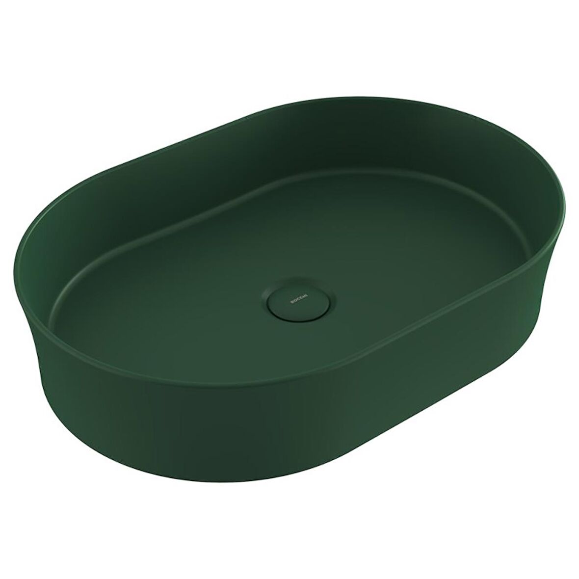 Bocchi Slim Line Oval Lavabo 55x38 cm Mat Yeşil