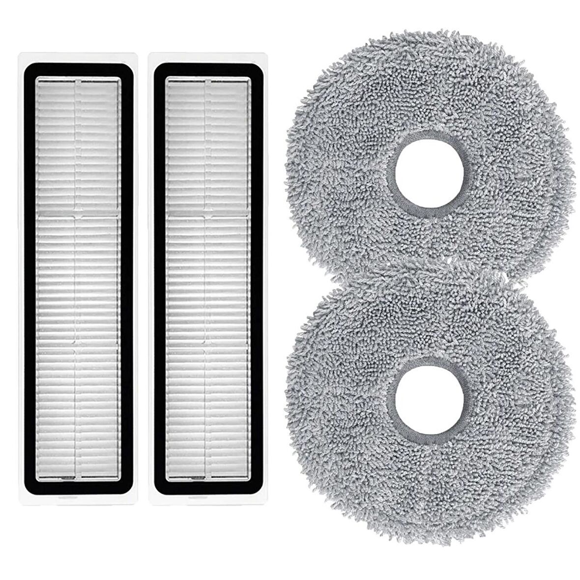Dreame D10S Pro Beyaz Filtre  Mop Yedek Set