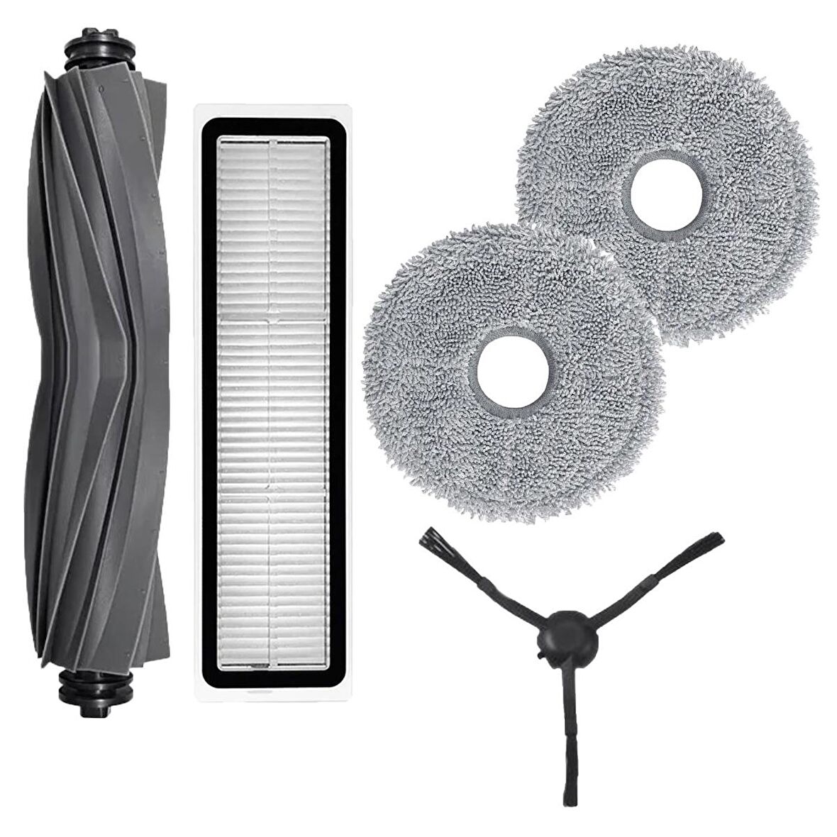 Dreame D10S Pro Siyah Filtre Fırça Mop Yedek Set