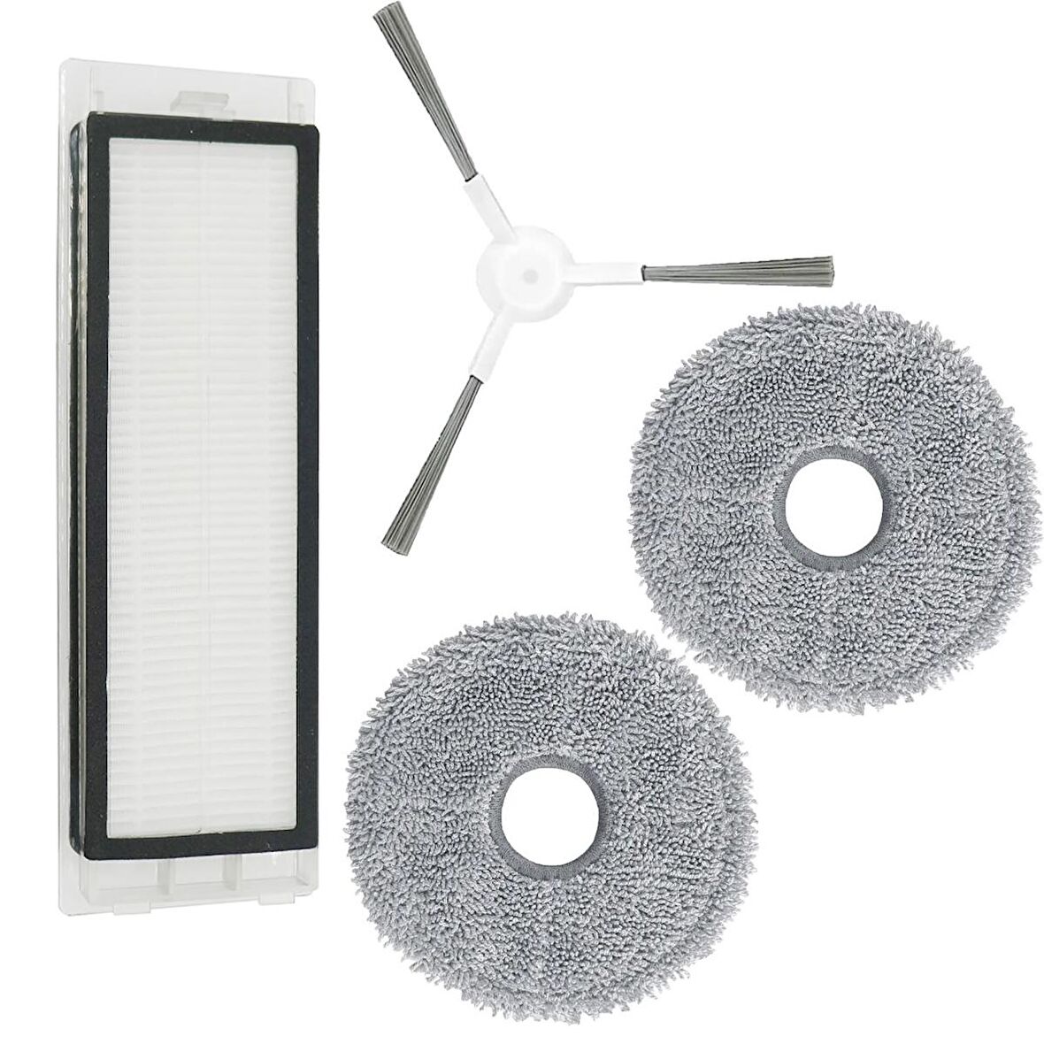 Xiaomi Omni 1S Yedek Set Yan Fırça - Filtre - Mop bezi