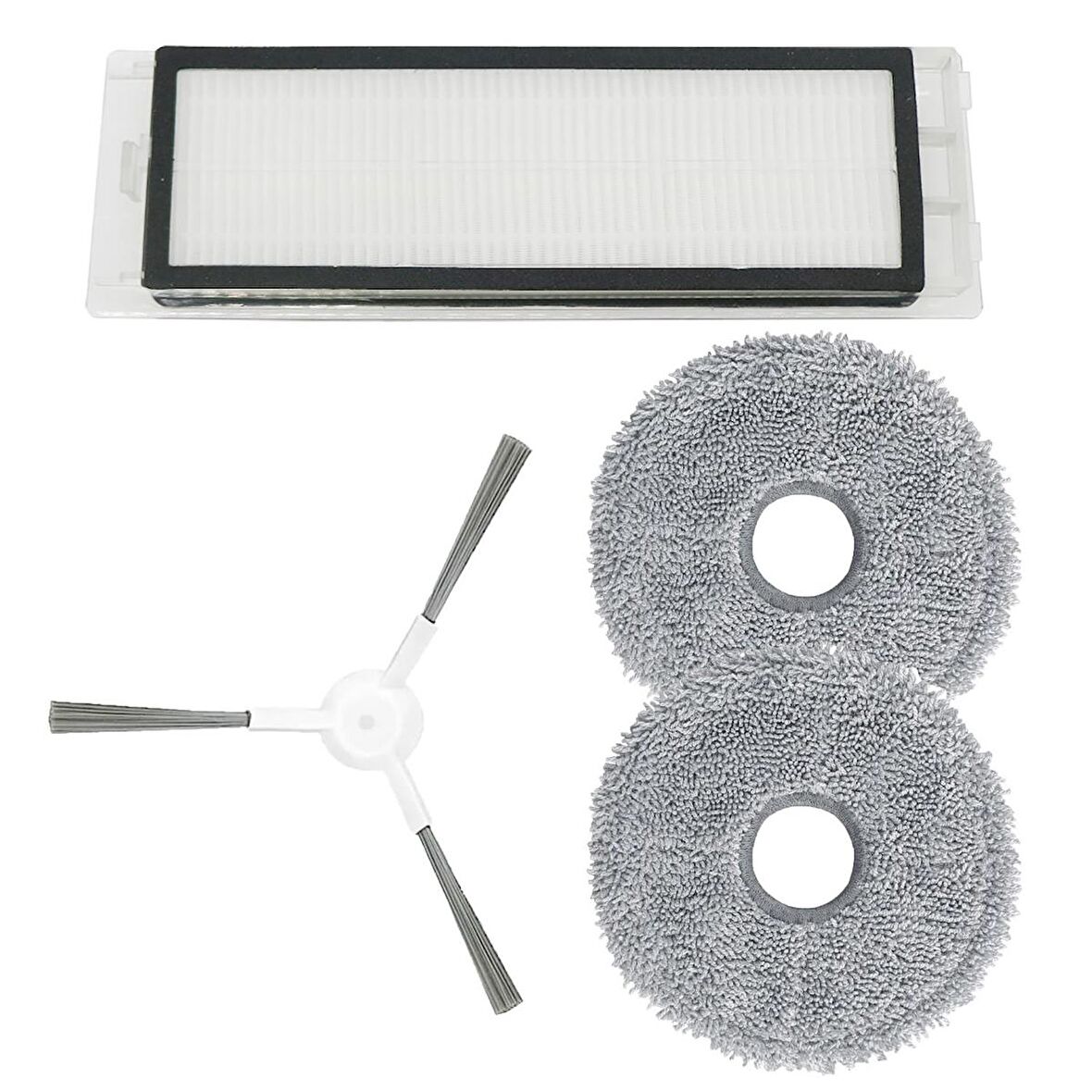 Xiaomi Omni 2 yedek Set Yan Fırça - Filtre - Mop bezi