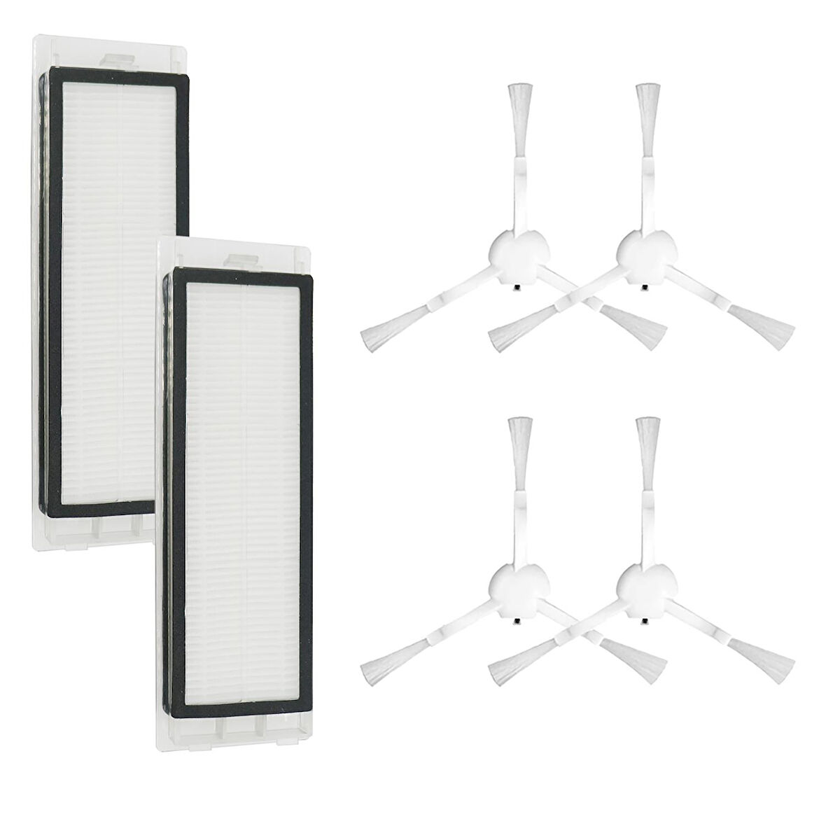 Xiaomi X10 , X10 + Plus Uyumlu Beyaz 6 Parça Yedek Set