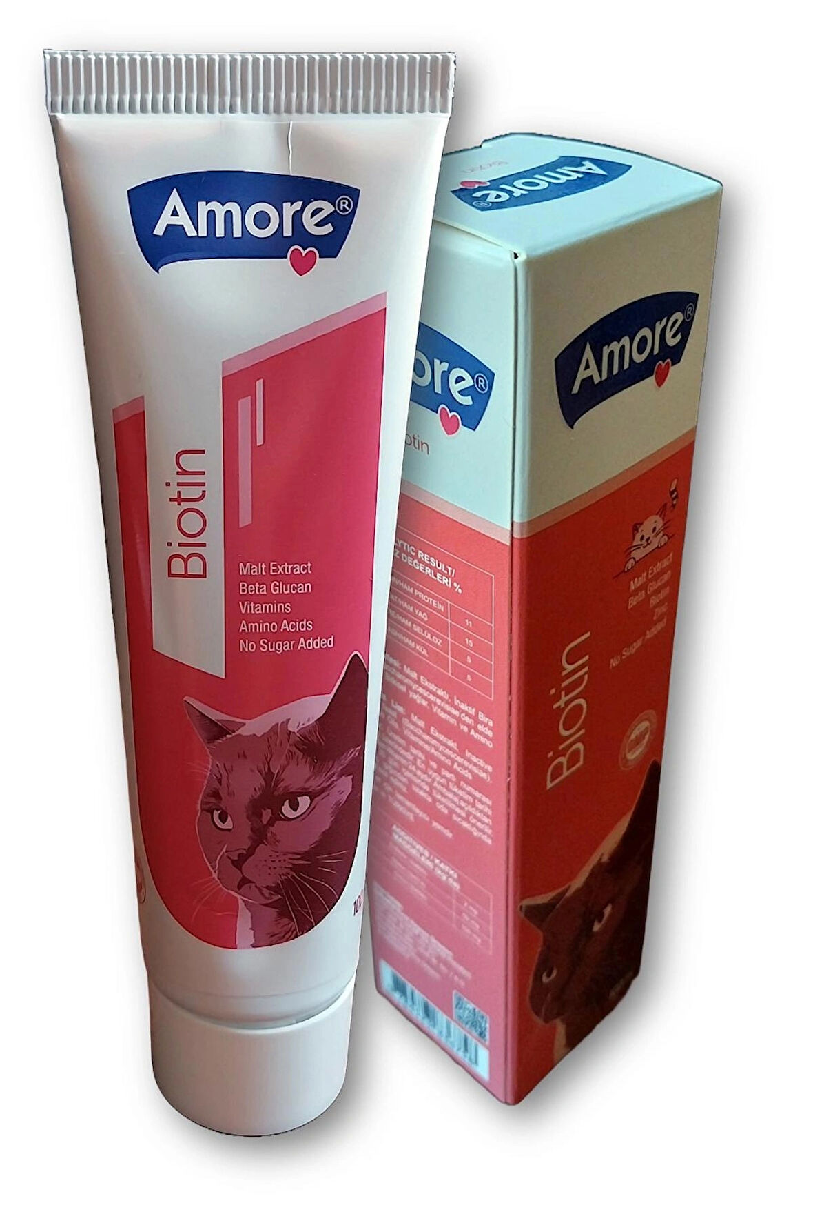 Biotin, Zinc, Beta Glucan, Malt Extract Cat Paste, Lezzetli Çinko D-Biyotin Kedi Maltı 100 ml