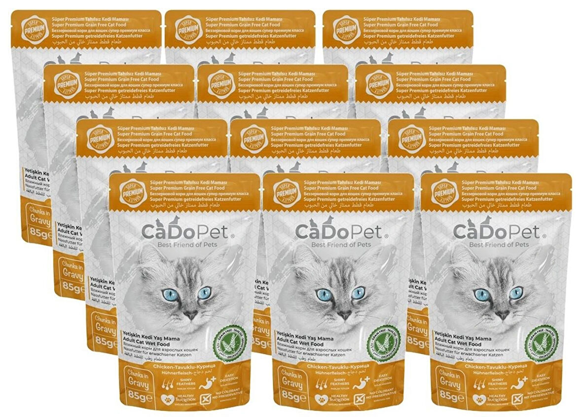 Cado 12LI Punch Yavru Kedi Ödül Maması Chicken