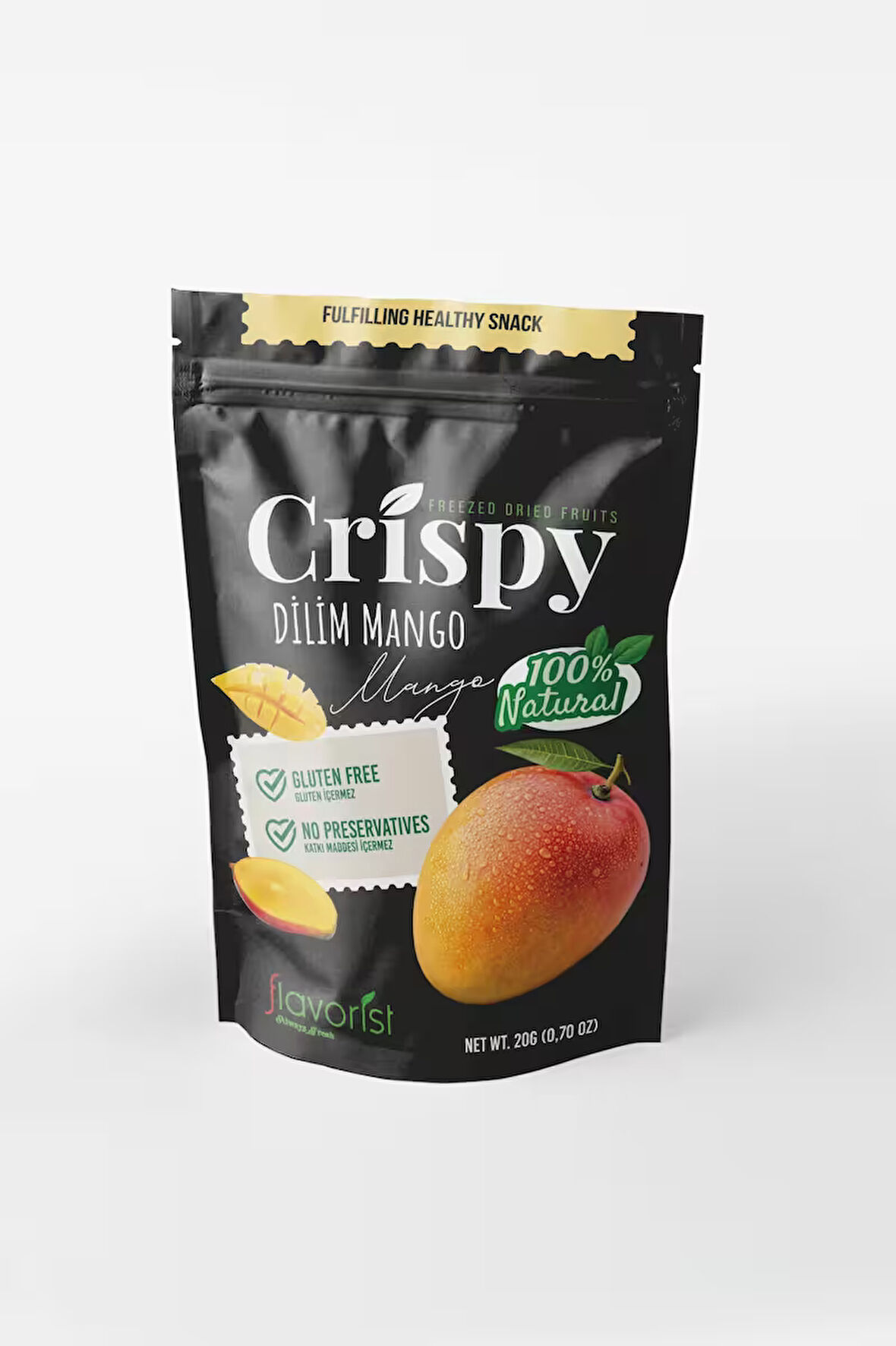 Dondurularak Kurutulmuş Dilim Mango 20 gram