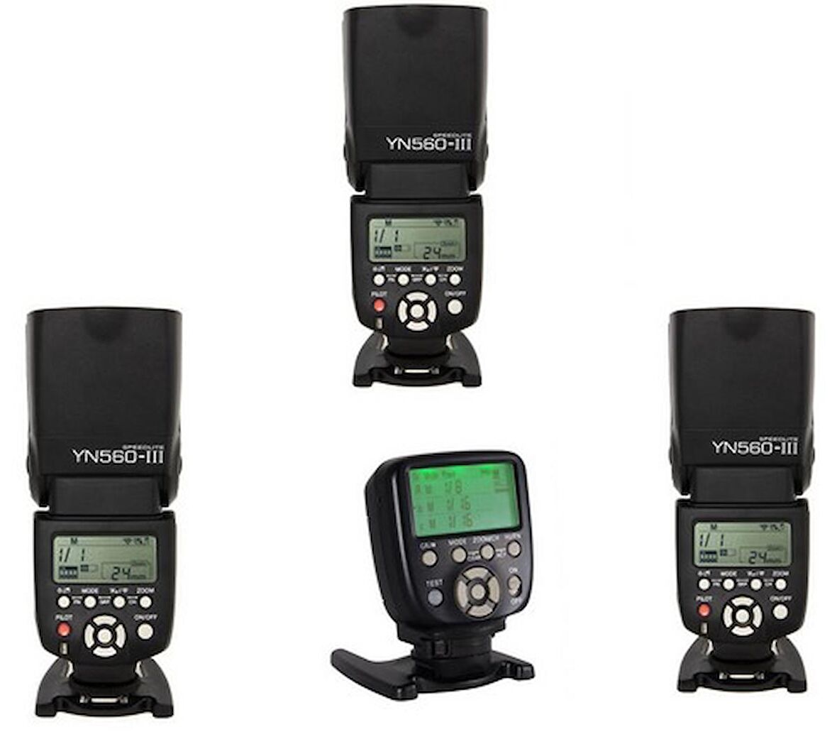 Yongnuo YN560-III YN560-TX II 3+1 Canon Uyumlu Flaş Seti