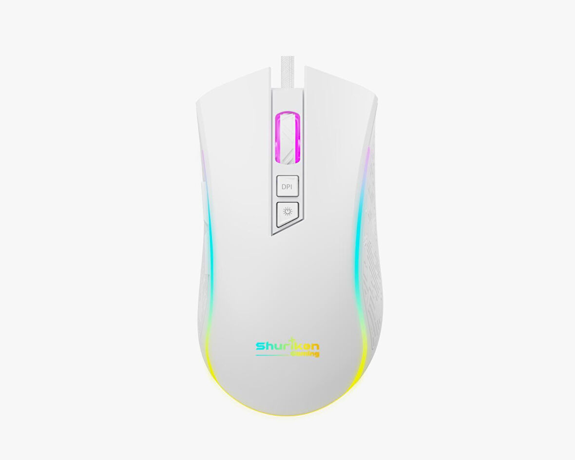 Shuriken ES7 FUMA RGB Gaming Makrolu Oyuncu Mouse - 4800DPI