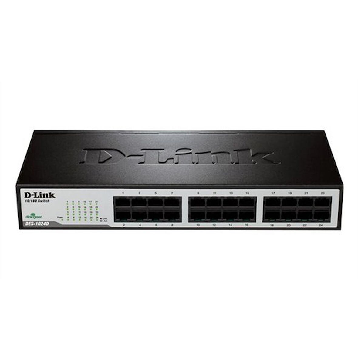 D-Lınk Des-1024D 24 Port 10/100Mbps Yonetılemez Metal Kasa Rackmo