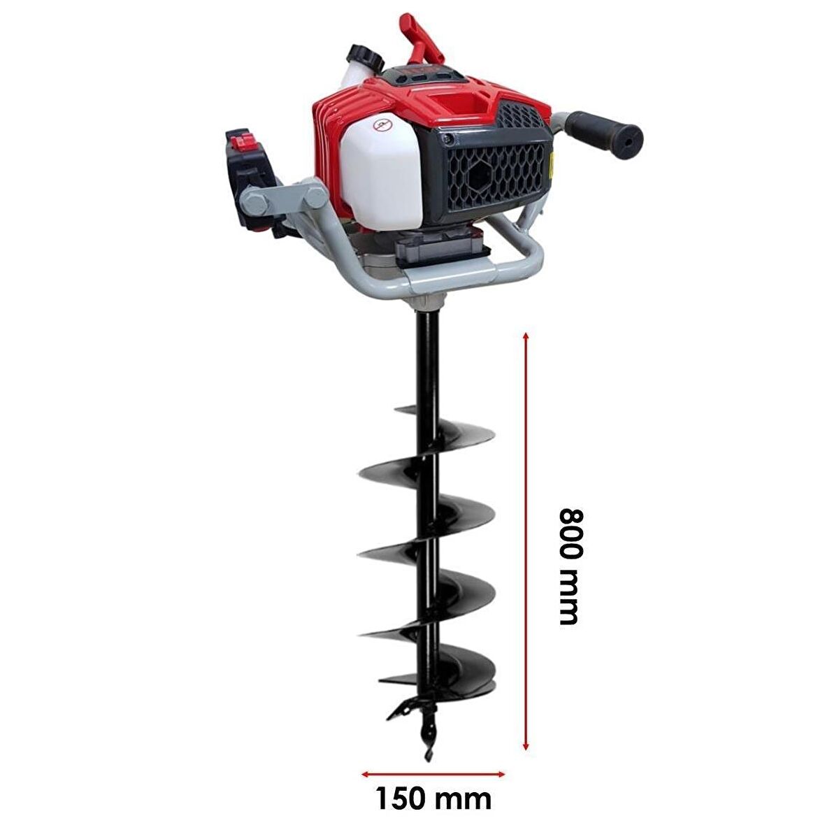 Tomking EA52P Toprak Burgu Makinası 150 mm