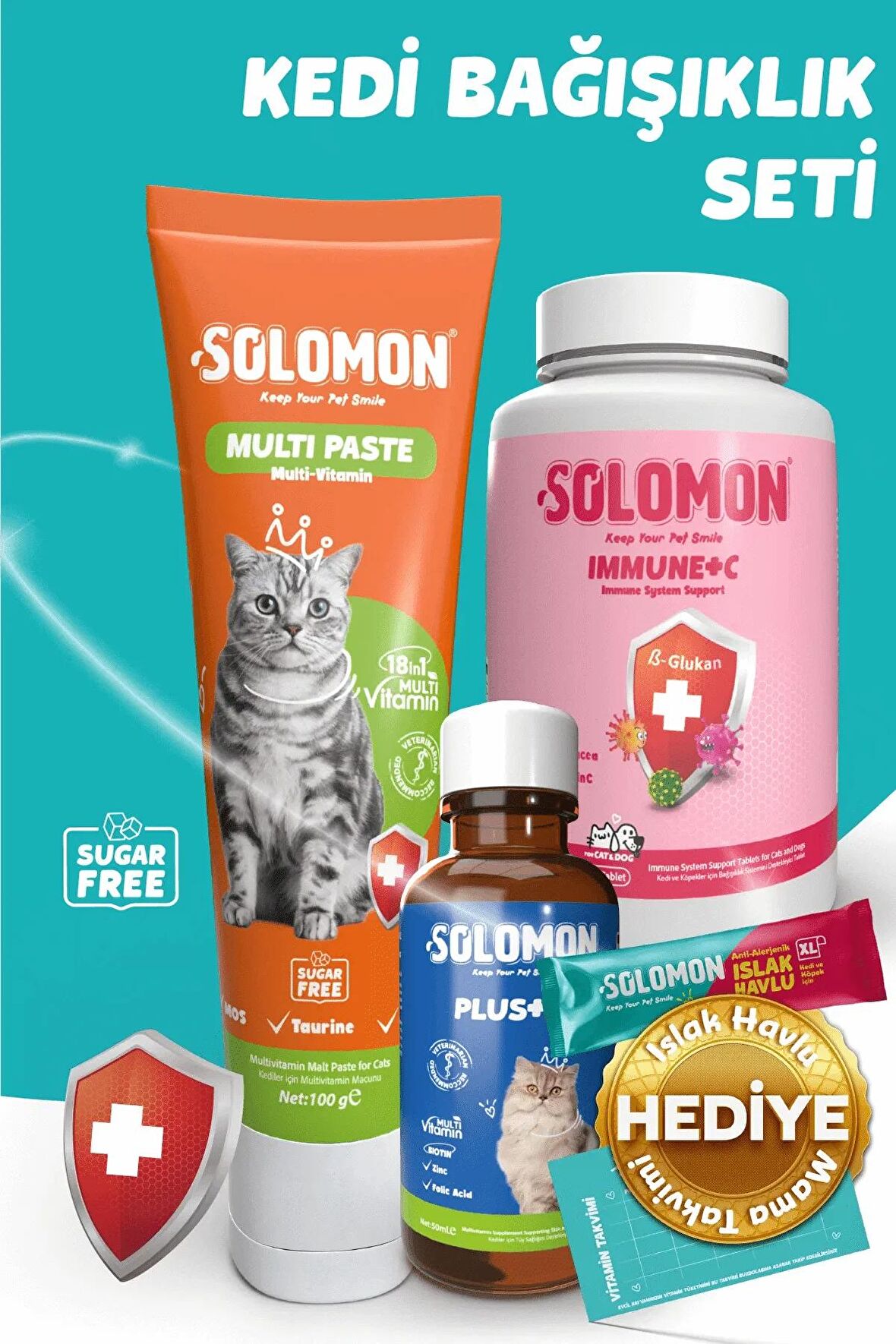 Kedi Bağışıklık Seti (multi Paste & Plus B & Immune C)