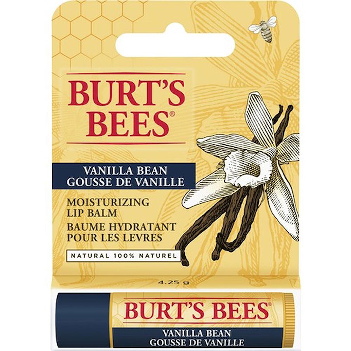 Burts Bees Vanilya Aromalı Dudak Bakım Kremi Blister Ambalaj- Vanilla Lip Balm Blister Box 4,25 gr