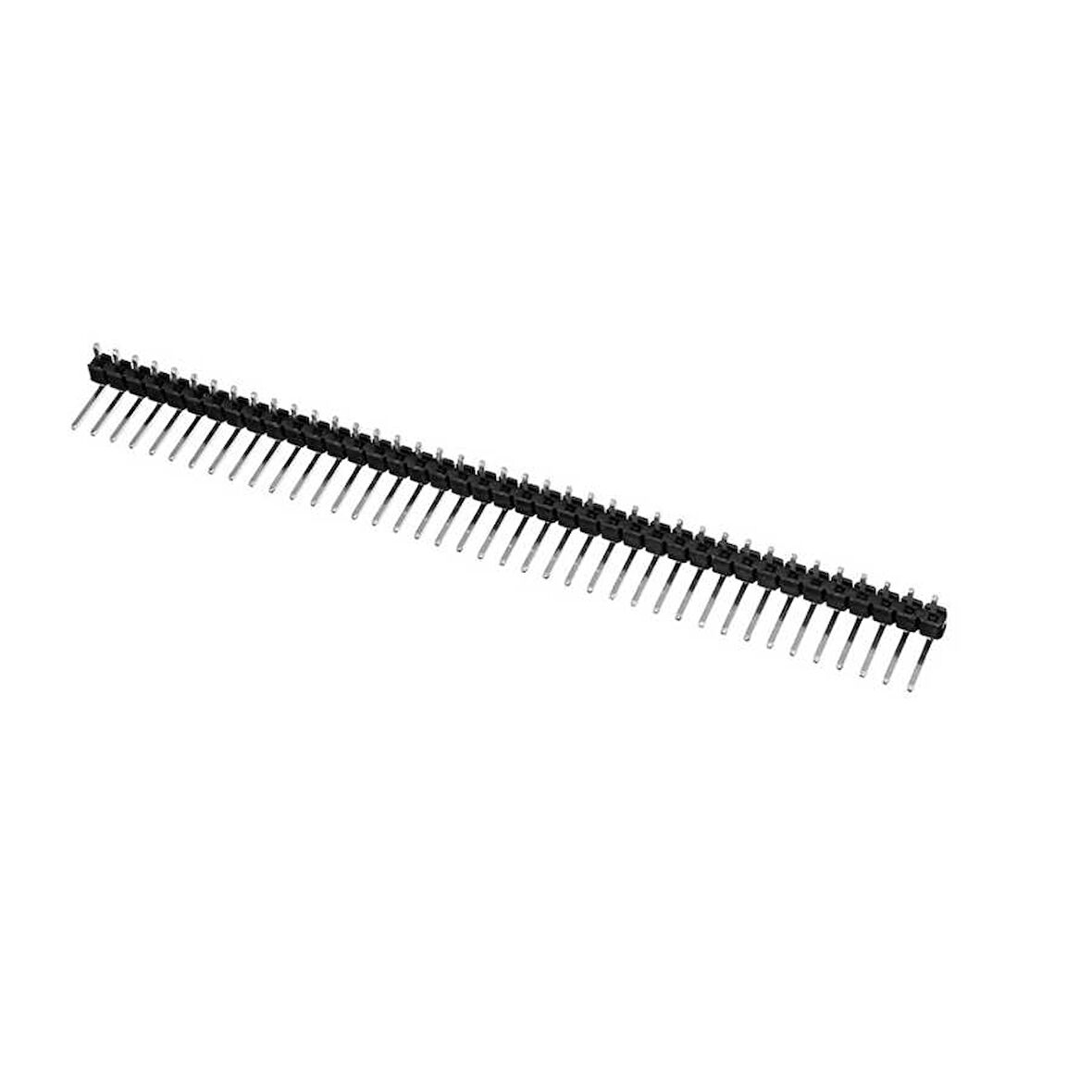 1X40 Pin 2.54mm Tek Sıra Erkek Header - 90 Derece