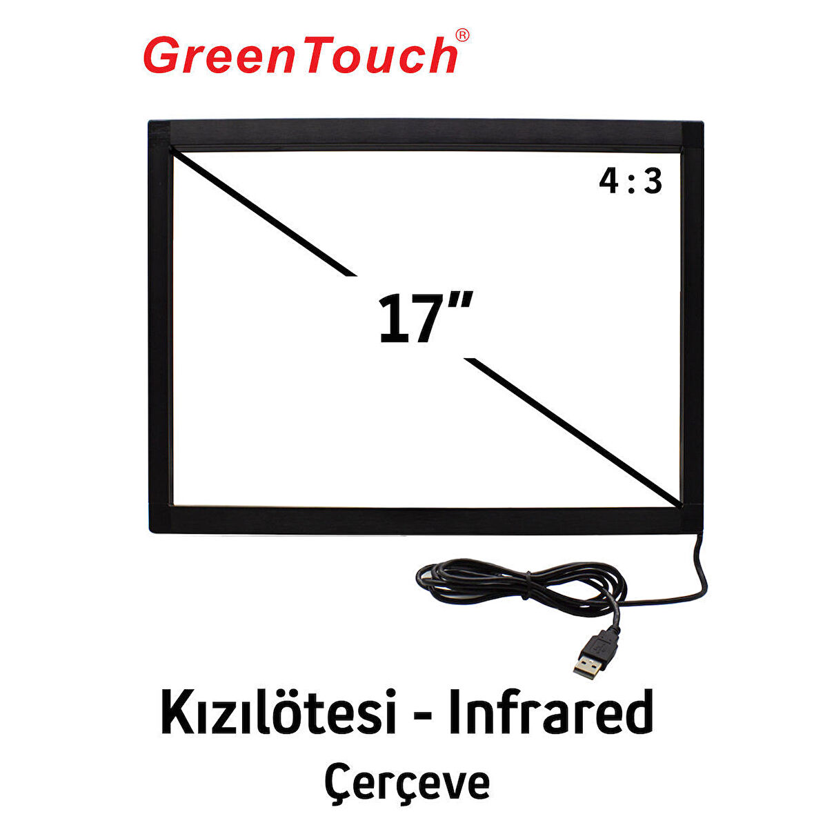 17" Green Touch IR Dokunmatik 10 Nokta