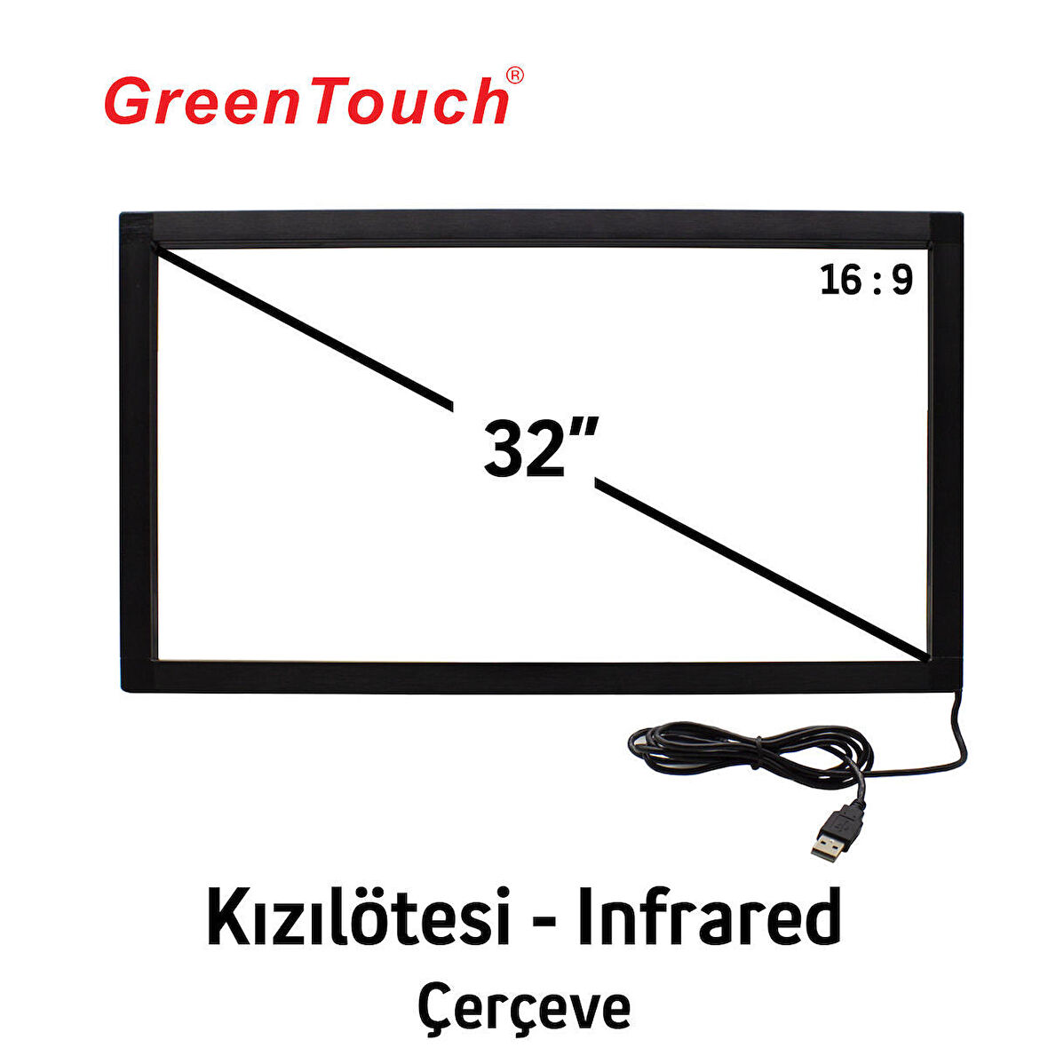 32" Green Touch IR Dokunmatik Çerçeve 10 Nokta