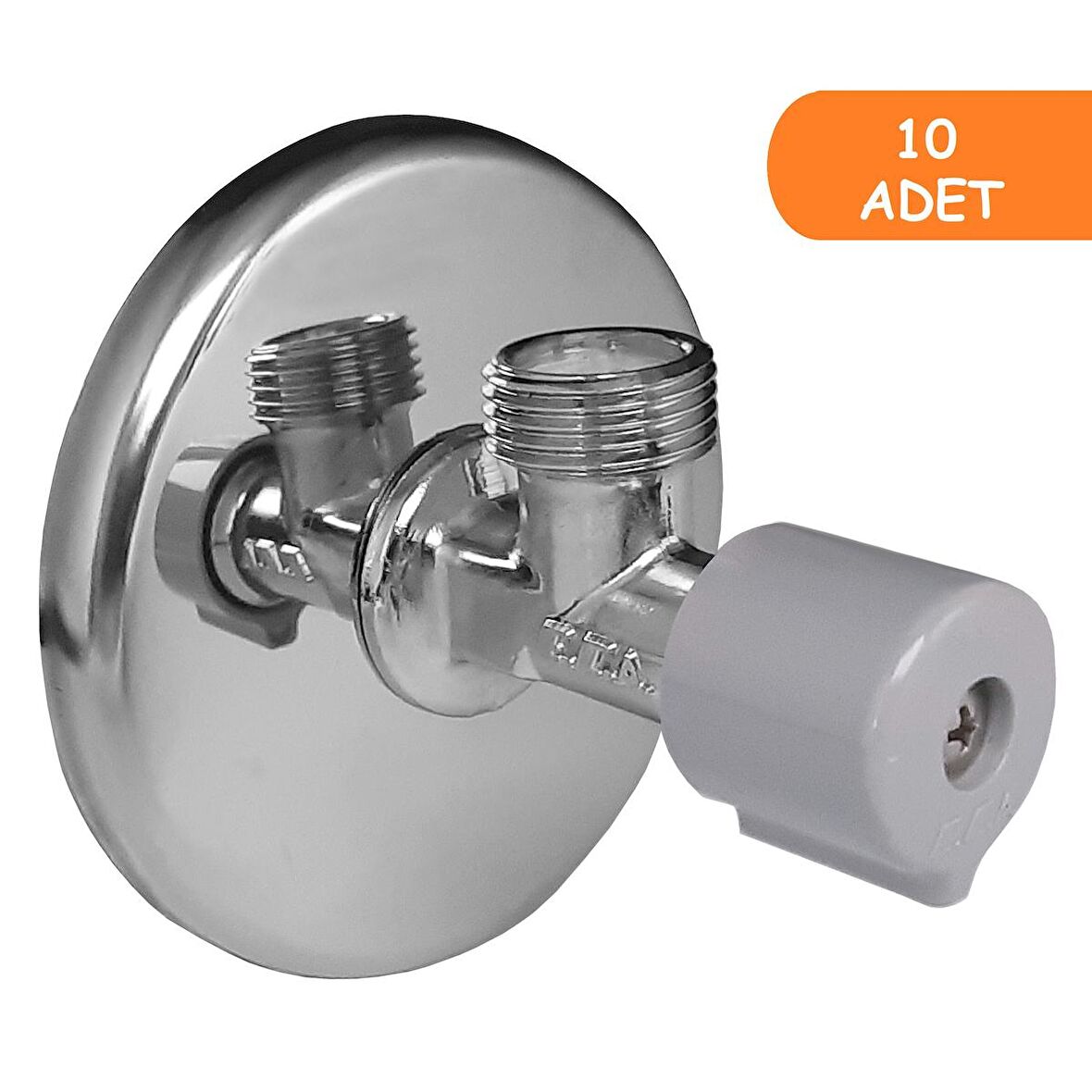 10 Adet ECA Filitreli Ara Musluk Rozetli 102111527
