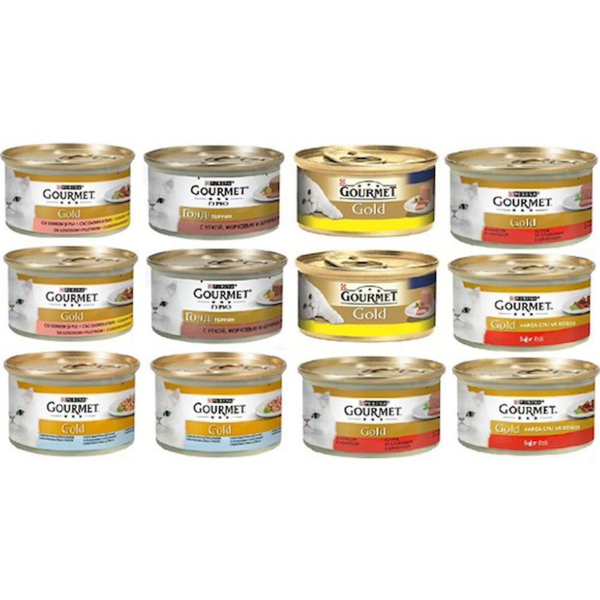 Gourmet Gold Proplan Gourmet Gold Karışık Kedi Konserve 12 Adet