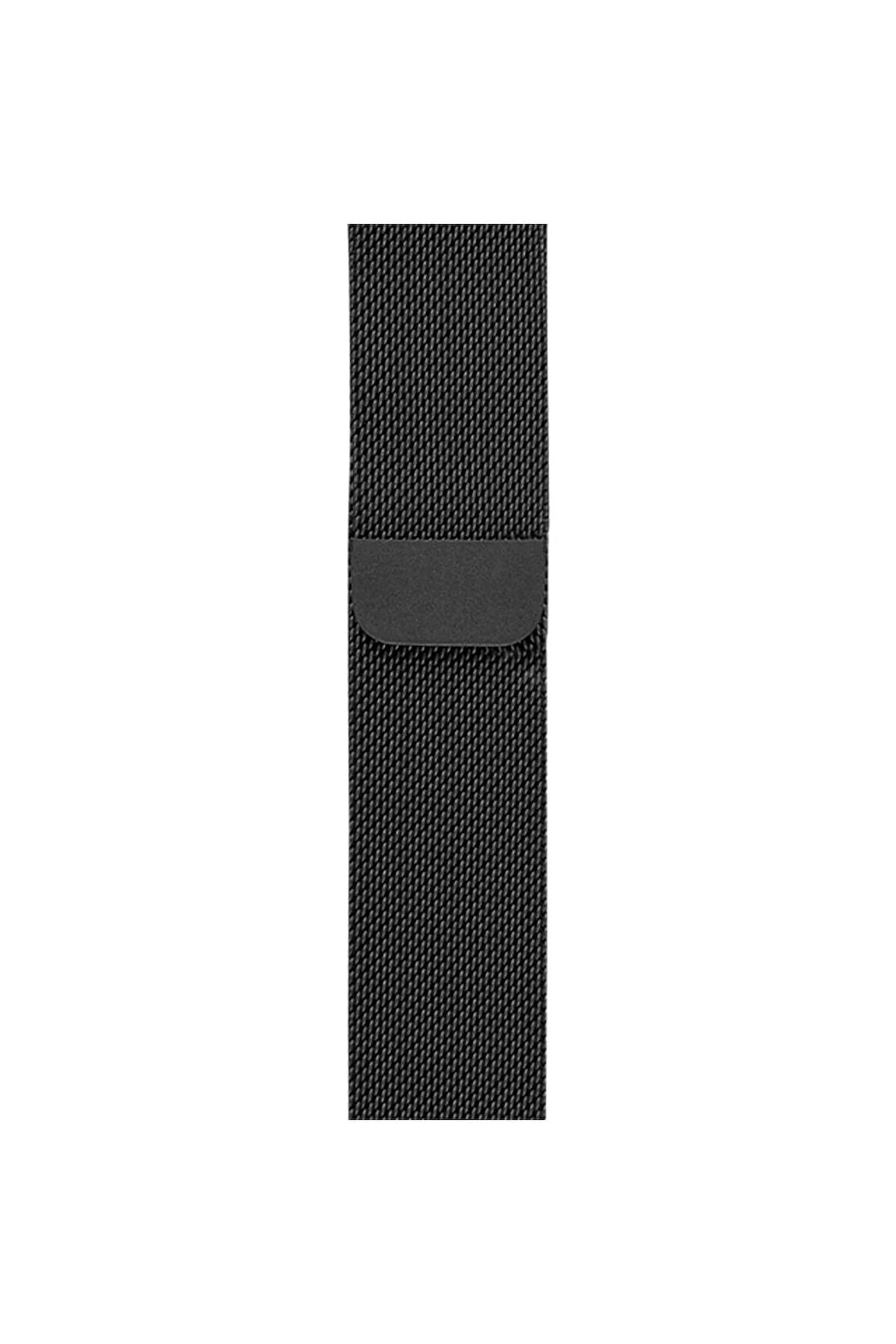 Apple Spor Paslanmaz Çelik Uzay Siyah Saat Kordonu, 38,40,41 Mm